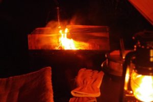 いよいよ冬キャンプの寒さになった粕川オートキャンプ場にて