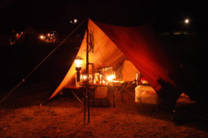 栗栖園地キャンプ場 夕食を作る時間を楽しむ