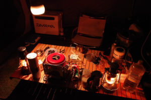 粕川オートキャンプ場 暑くて寒いソロキャンプの夜