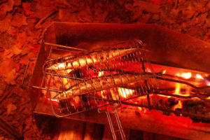 サンマを焼くにはキャプテンスタッグの合わせ焼き網が便利だった