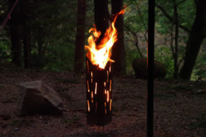 めいほうキャンプ場 ひとり焚き火を楽しむ夜