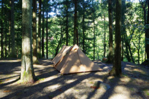 めいほうキャンプ場の雨上がり