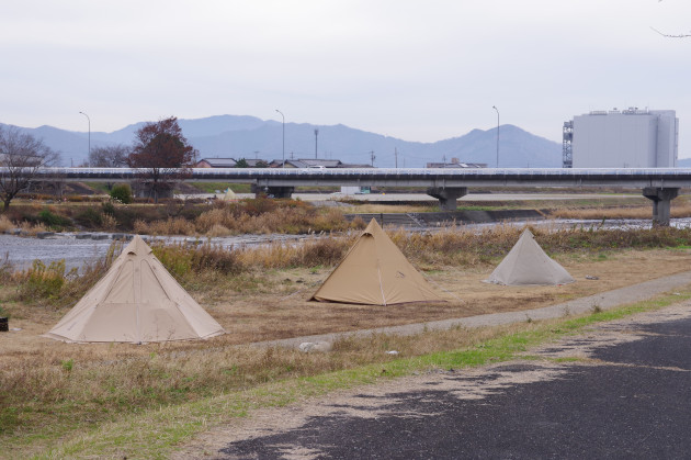 ３つのテント