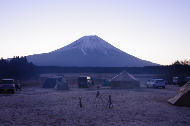明るくなった富士山