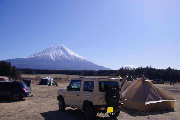 晴れの日の富士山