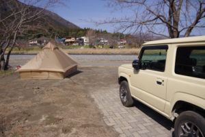 粕川オートキャンプ場はもうすぐ春ですねぇ