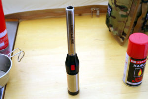 ユニフレームのキャンプ用ガスライター スティックターボⅡを紹介