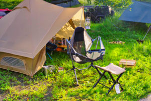 豪雨による閉鎖解禁直後の粕川オートキャンプ場でのソロキャンプ