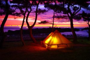 夏×海×釣り×ソロキャンプ 日本海に沈む夕日に癒された