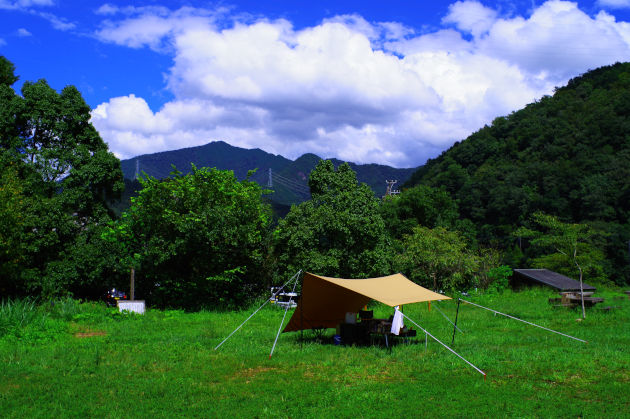 岐阜で無料の神洞ほたるの里公園キャンプ場でソロキャンプ第三話