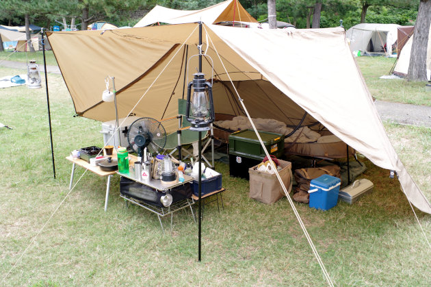 夏はOneTigris ROC Shield Bushcraft Tentの屋台張りが最高 | おっさんソロキャンプ道