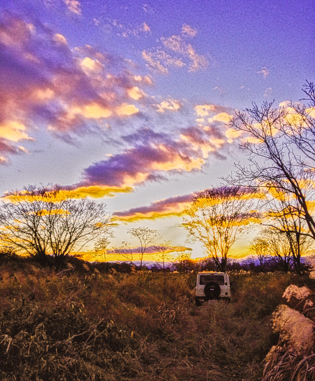 夕日のジムニー