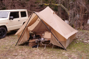 DODのショウネンテントはフロントポールの二又化でもっと使いやすくなる