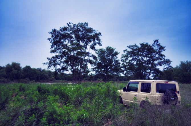 川までやってきた