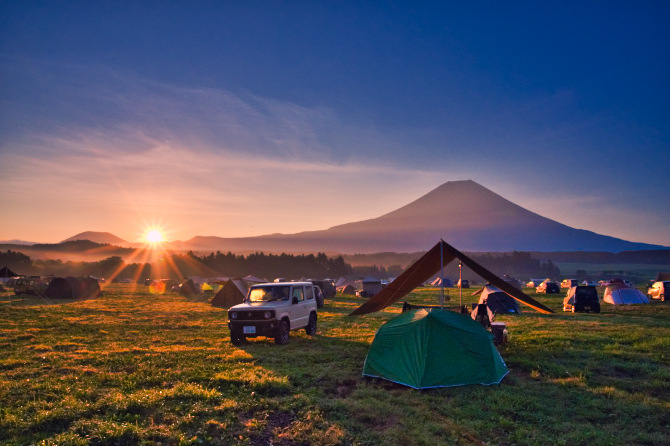 ふもとっぱらで富士山の絶景を眺めたい夫婦の夏キャンプ 第二話