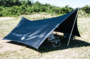 GoGlamping製ブラックジェルコーティングのヘキサタープを紹介