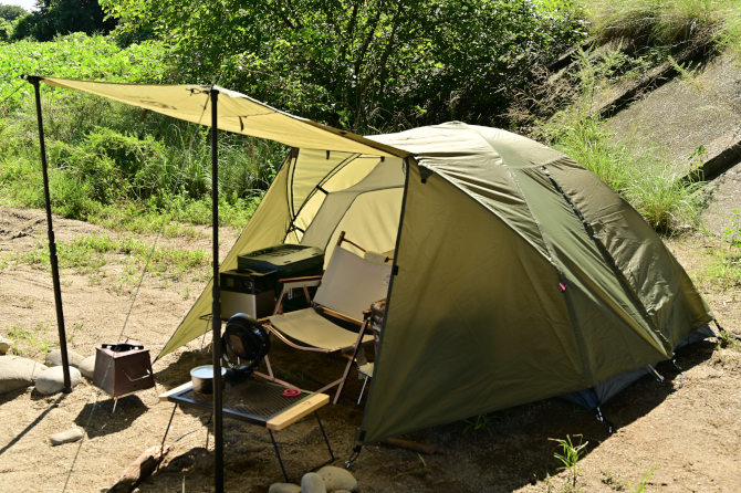 コスパの良いソロキャンプ用テントGOGlampingのツーリングドーム