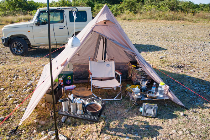 GOGlampingの超軽量なソロキャンプ用エコワンポールテントの紹介 | おっさんソロキャンプ道