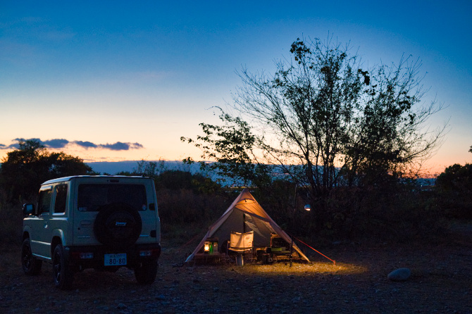 晩秋のソロキャンプはペレット燃料とソロストーブで暖まる 前編
