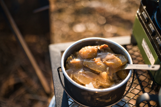 秋の終わりのソロキャンプで温かいカレーライスを食べる 後編 おっさんソロキャンプ道