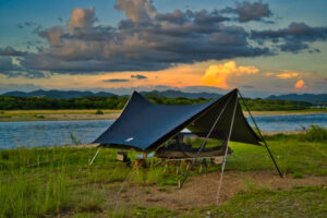 7月最後の週末は秘密の野営地で暑さに負けそうなソロキャンプ