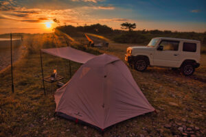 PYKES PEAK のSolo Domeを初張りした野営地でのソロキャンプ