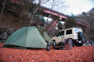 星空の綺麗な藤橋キャンピングベースでソロキャンプ