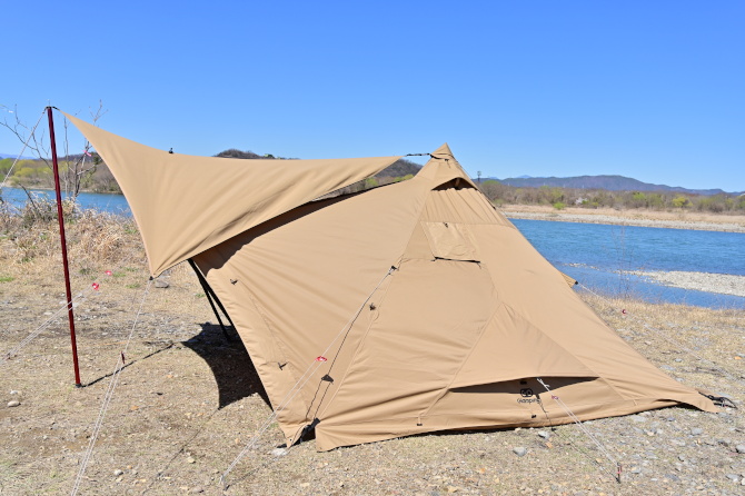 GOGlampingの山稜二又ティピーテントTC180を徹底解説します | おっさん 