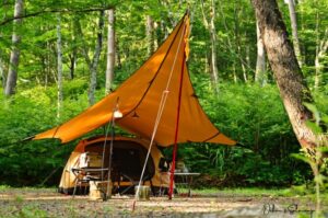 真夏のひるがの高原キャンプ場でソログルキャンプ