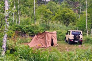 無印良品南乗鞍キャンプ場で嵐のソロキャンプ 第二話 雨ニモマケズ