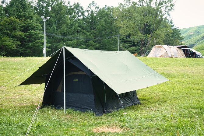 GOGlampingの HENGEN＋スクエアタープTC400で夏をのりきろう