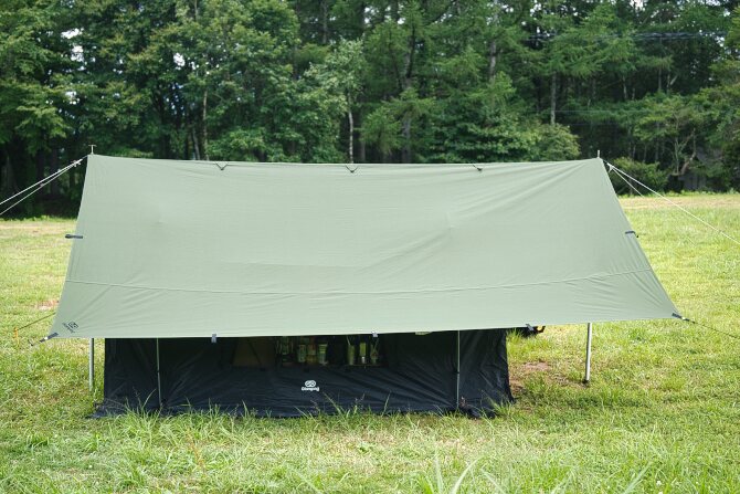 GOGlampingの HENGEN＋スクエアタープTC400で夏をのりきろう