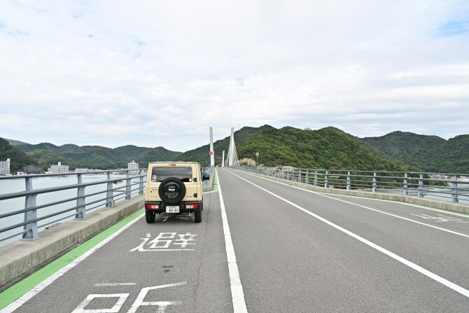橋の上