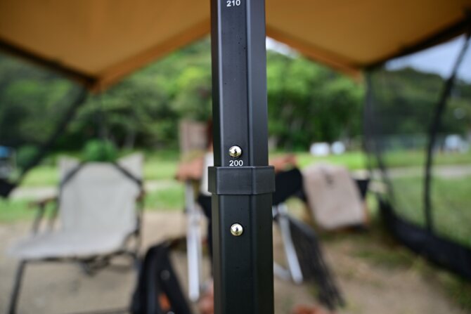 専用タープポール