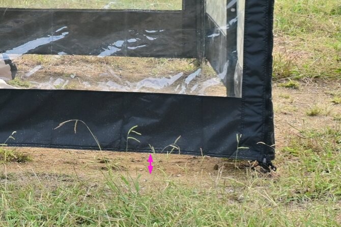 ウォール下の隙間