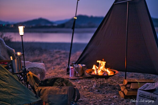 焚き火とヘキサグラム