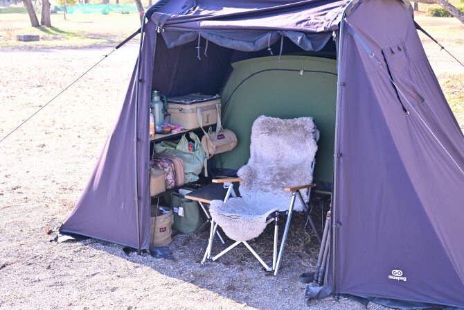 テント設営完了