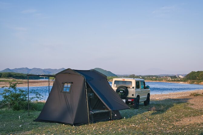 上下ドアを開放