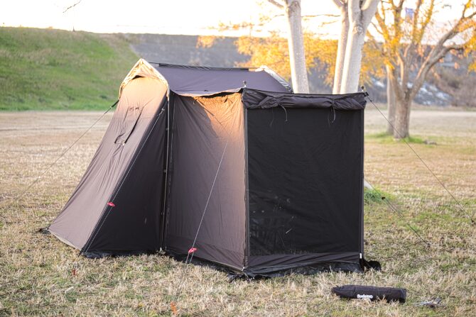 TC幕はメッシュ付き