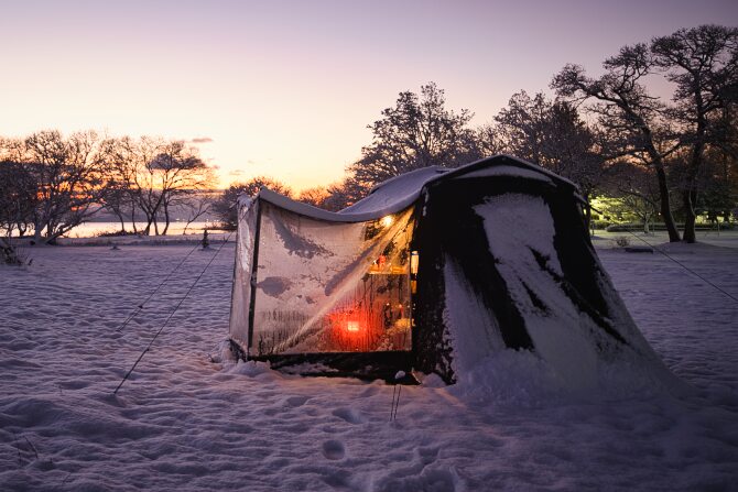 雪中キャンプ