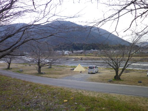 ２月7日粕川オートキャンプ場