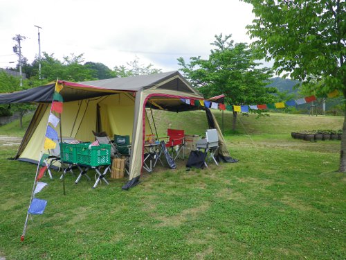 ささゆりの湯キャンプ場01テント