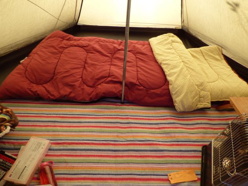 冬キャンプ用の封筒型寝袋がオフトン並みにかさばるので対策を考えた