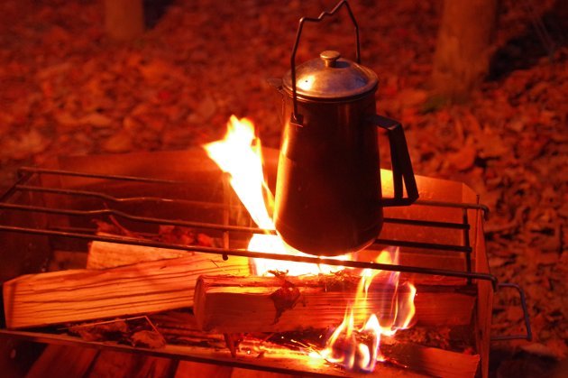 キャンプで作る秋の焼きサンマはこれでＯＫです